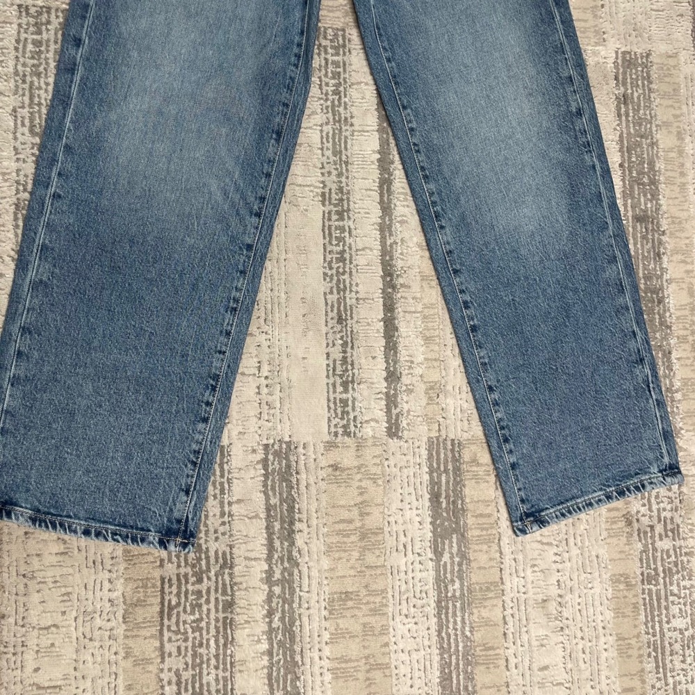 NEW Lucky Brand Legend The Baggy Jeans Blue Bow Embroidery Rhinestone 6/28 R - Picture 5 of 12